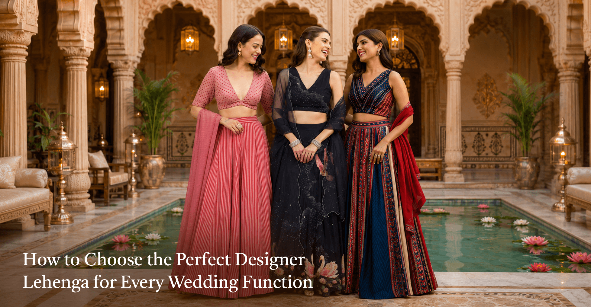 How to Choose the Perfect Designer Lehenga for Every Wedding Function