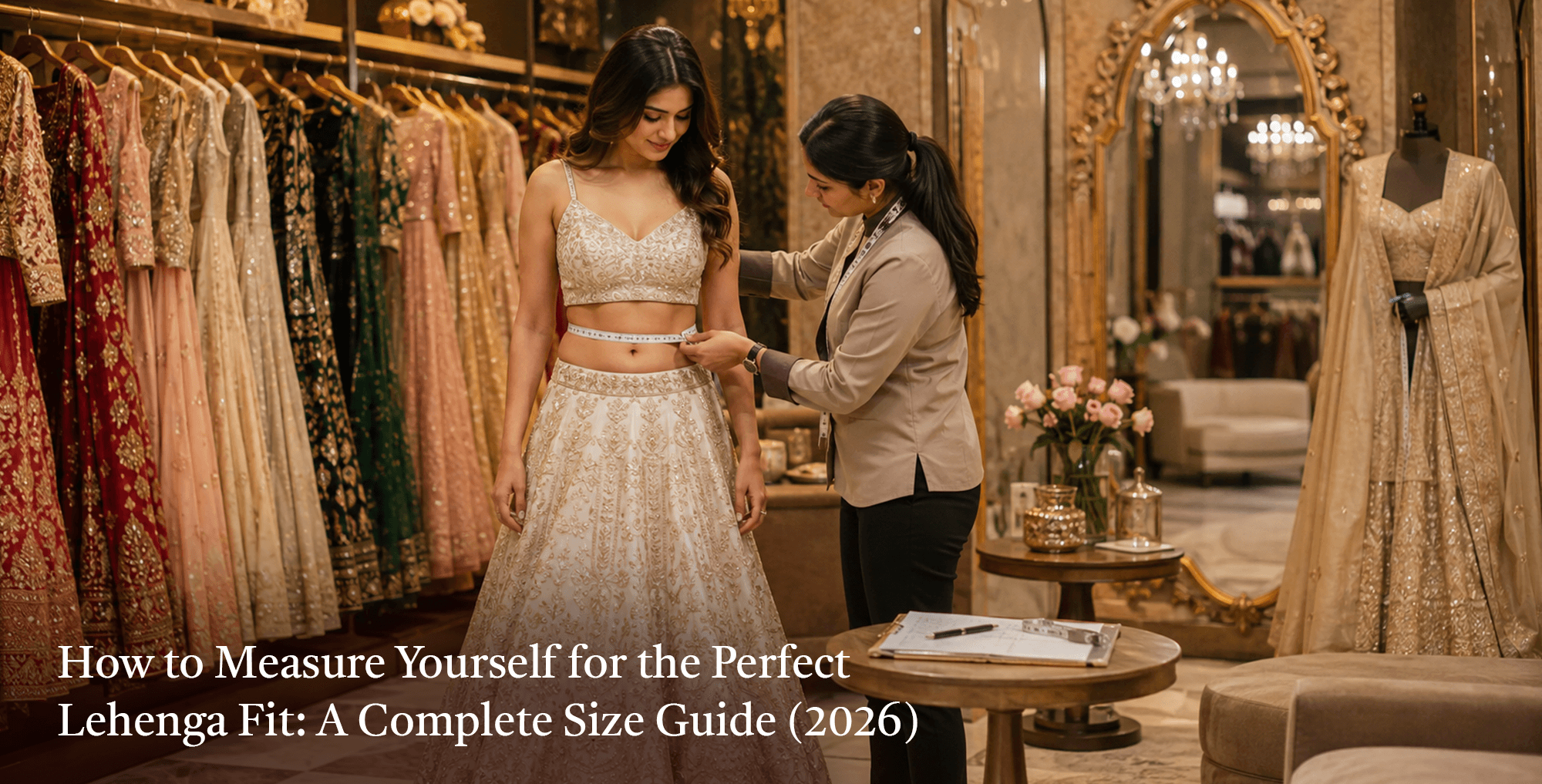 How to Measure Yourself for the Perfect Lehenga Fit: A Complete Size Guide (2026)